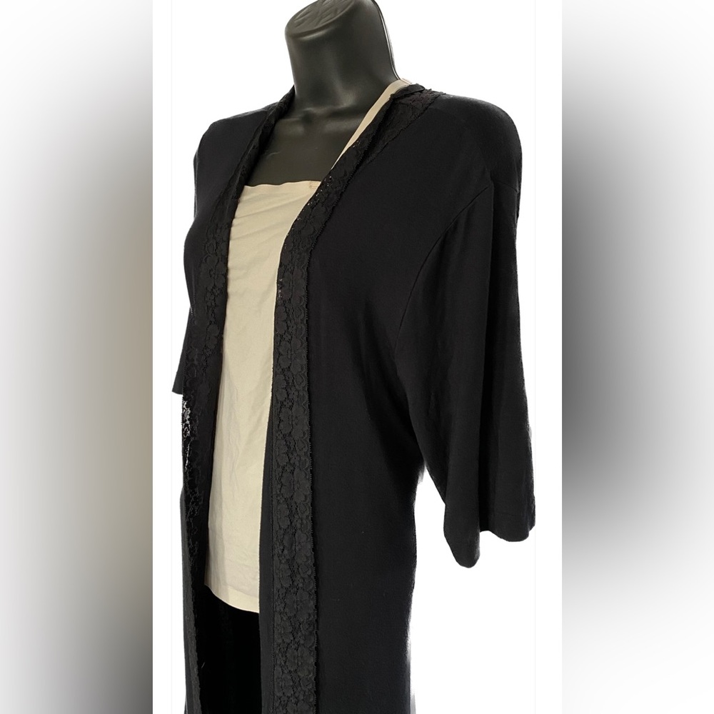 La SENZA NAVY Soft Fine Knit Robe, L-XL *P10